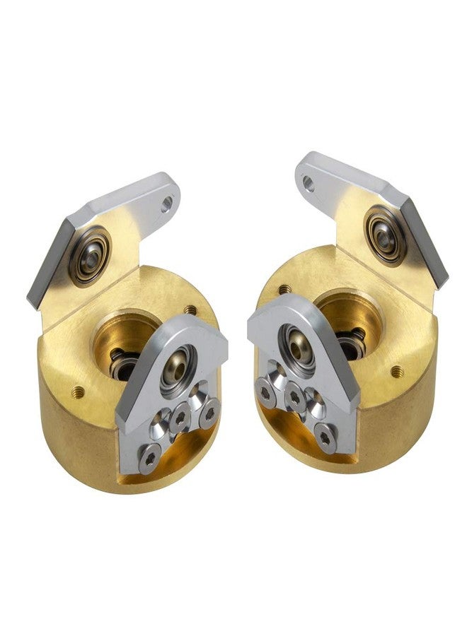 QUE-T 1 Pair Brass Steering Knuckles Weight for 1/10 Scale RC Wraith Axial 90018 Crawler Car - Image 4